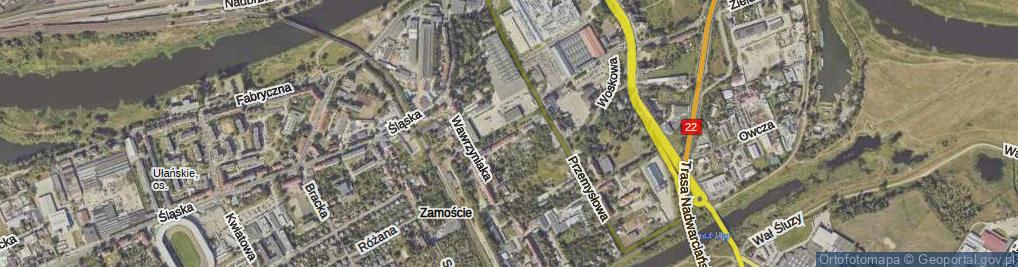 Zdjęcie satelitarne Kolejowa ul.